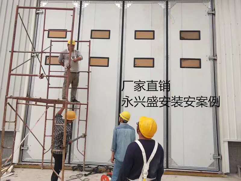 肇庆工业折叠门安装现场